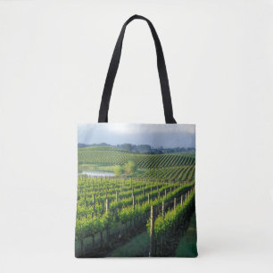 Tote Bag Vignes en rangées nettes dans le Napa en Californi