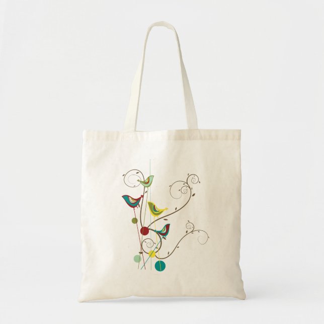 Tote Bag Vignes modernes de nature d'été de remous (Devant)