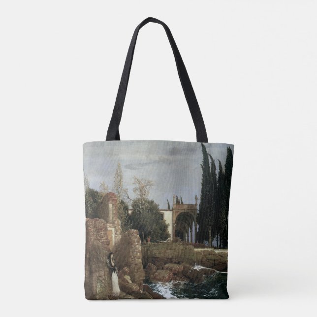 Tote Bag Villa au bord de la mer par Arnold Böcklin, Art sy (Dos)
