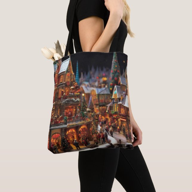 Tote Bag Village de Noël (De près)