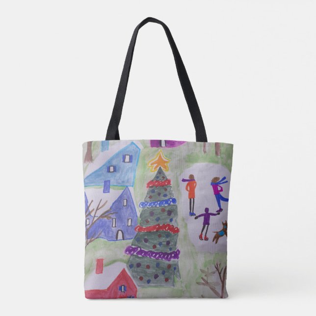 Tote Bag Village de Noël (Dos)