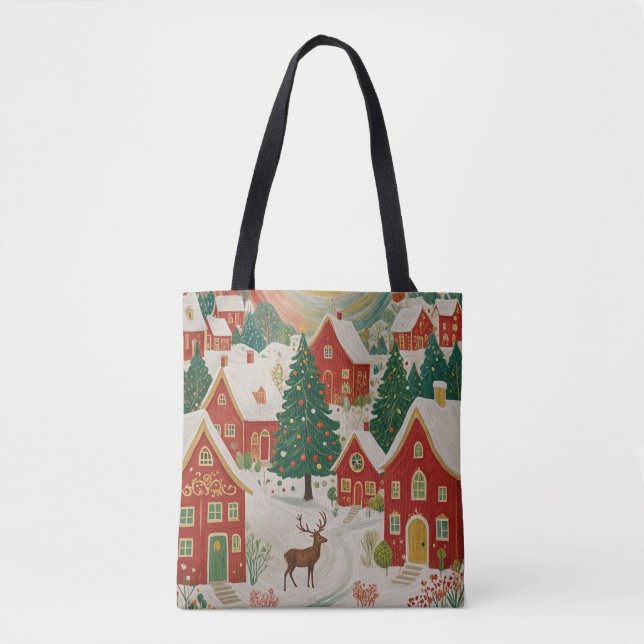 Tote Bag Village de Noël (Devant)