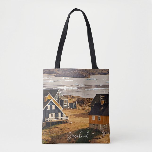 Tote Bag Village du Groenland, photo pittoresque (Devant)