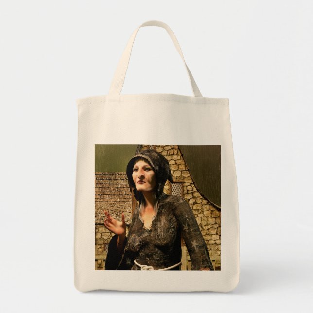 Tote Bag Village médiéval de sorcière de fantasy Halloween (Devant)