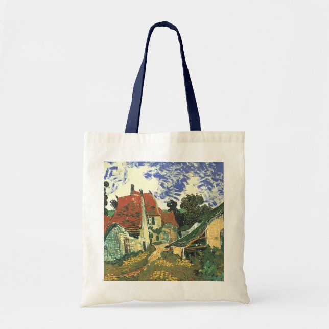 Tote Bag Village Street à Auvers par Vincent van Gogh (Devant)