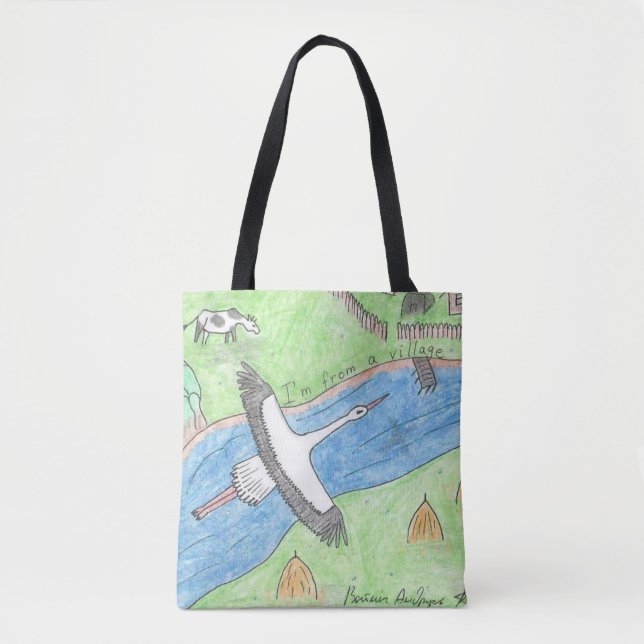 Tote Bag Village Vibes (Devant)