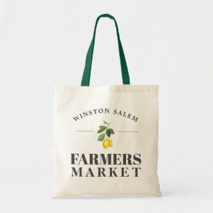 Tote Bag Ville de coutume du marché d'agriculteurs de la