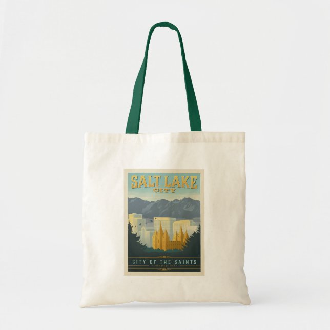 Tote Bag Ville des Saints | Salt Lake City, Utah (Devant)