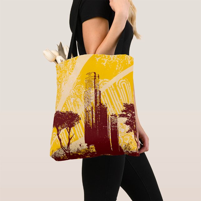 Tote Bag Ville Grunge (Créateur téléchargé)