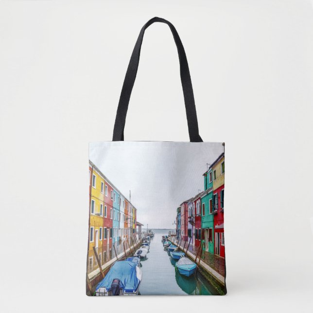 Tote Bag Ville métropolitaine de Venise de Burano Italie (Devant)
