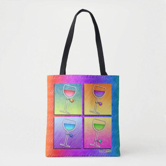 TOTE BAG VIN ART POP (Devant)