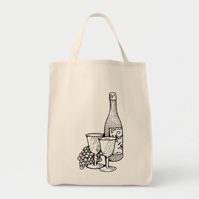 Tote Bag Vin Fourre-tout (Devant)