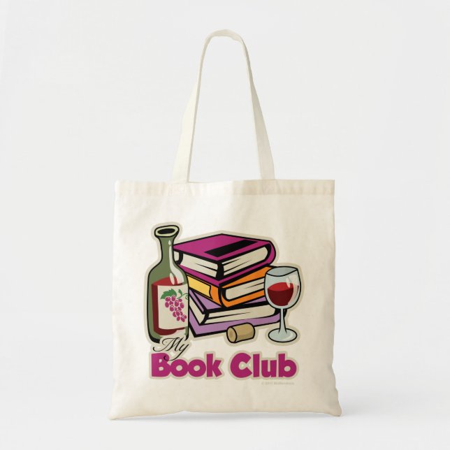 Tote Bag Vin : Mon club de lecture (Devant)