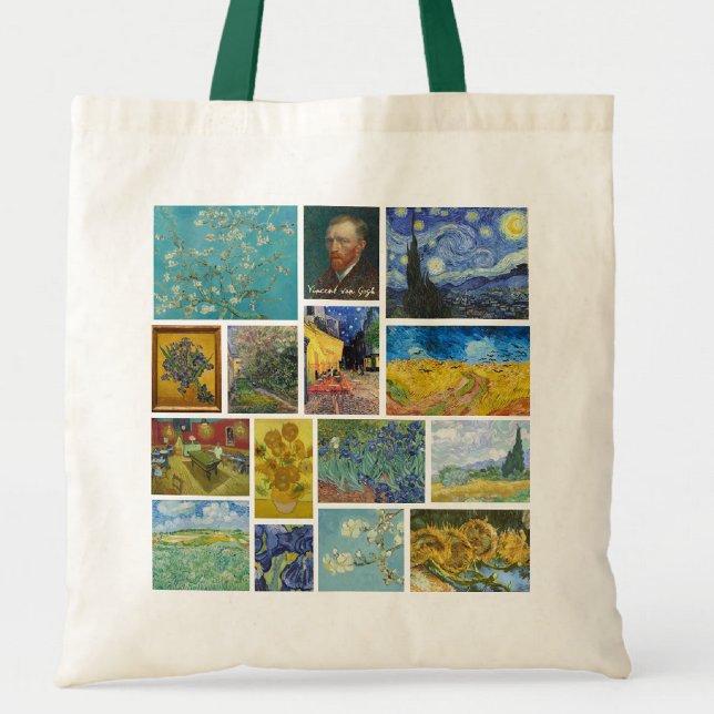Tote Bag Vincent Van Gogh Art Gallery Collage (Créateur téléchargé)
