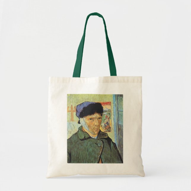 Tote Bag Vincent van Gogh - Autoportrait avec l'oreille ban (Devant)