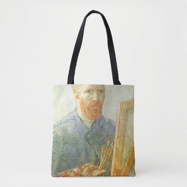 Tote Bag Vincent van Gogh - Autoportrait devant un chevalet (Devant)