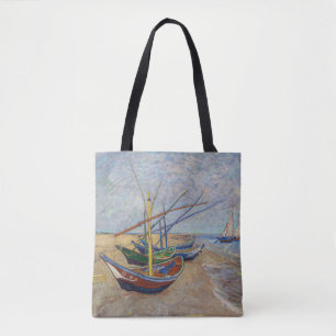 Tote Bag Vincent van Gogh - Bateaux de pêche sur la plage