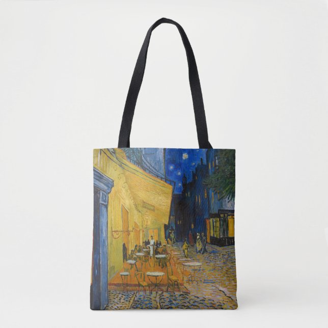 Tote Bag Vincent van Gogh - Café Terrasse en soirée (Devant)