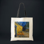 Tote Bag Vincent van Gogh - Café Terrasse en soirée<br><div class="desc">Café Terrasse sur la Place du Forum à la Nuit - Vincent van Gogh,  1888</div>