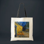 Tote Bag Vincent van Gogh - Café Terrasse en soirée<br><div class="desc">Café Terrasse sur la Place du Forum à la Nuit - Vincent van Gogh,  1888</div>