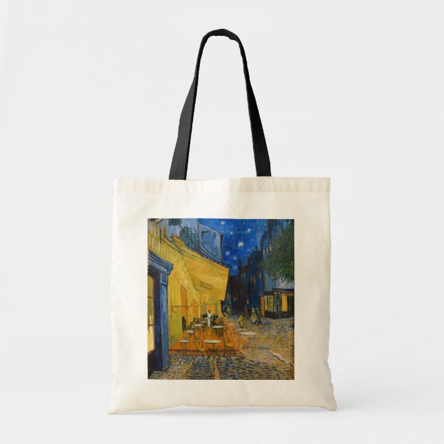 Tote Bag Vincent van Gogh - Café Terrasse en soirée (Devant)