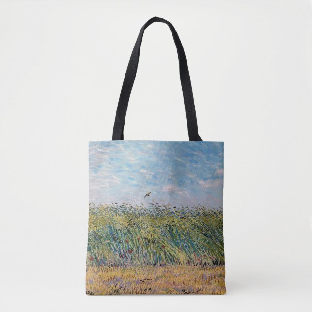 Tote Bag Vincent van Gogh - Champ de blé avec une lark (Devant)