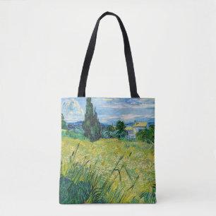 Tote Bag Vincent van Gogh - Champ de blé vert avec Cypress