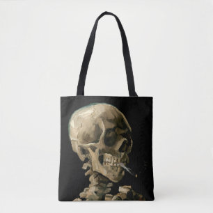 Tote Bag Vincent van Gogh - Crâne avec cigarette brûlante