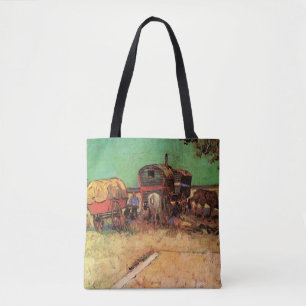 Tote Bag Vincent van Gogh - Encampement des caravanes tziga