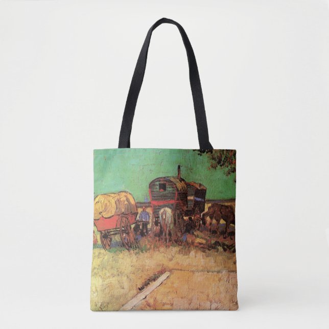 Tote Bag Vincent van Gogh - Encampement des caravanes tziga (Devant)