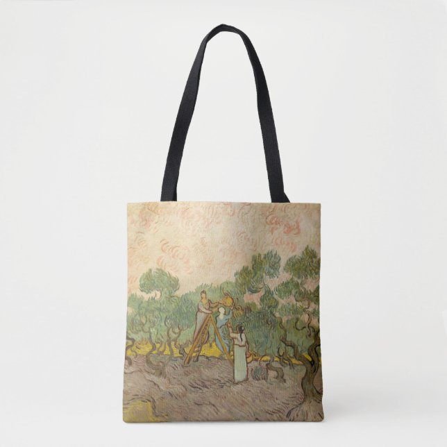Tote Bag Vincent van Gogh - Femmes cueillette d'olives (Devant)