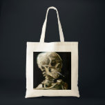 Tote Bag Vincent van Gogh fume le squelette<br><div class="desc">Fumer Le squelette peint par Vincent van Gogh en 1886.</div>