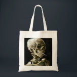 Tote Bag Vincent van Gogh fume le squelette<br><div class="desc">Fumer Le squelette peint par Vincent van Gogh en 1886.</div>