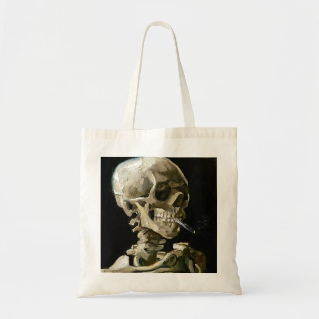 Tote Bag Vincent van Gogh fume le squelette (Devant)