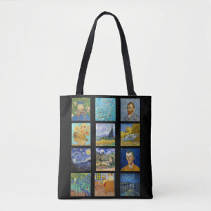 Tote Bag Vincent Van Gogh - Grille des chefs-d'oeuvre