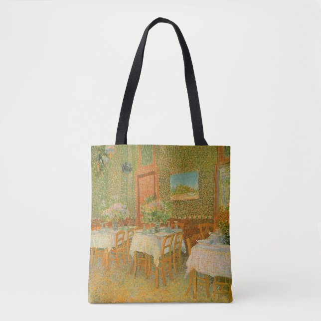 Tote Bag Vincent van Gogh - Intérieur d'un restaurant (Devant)