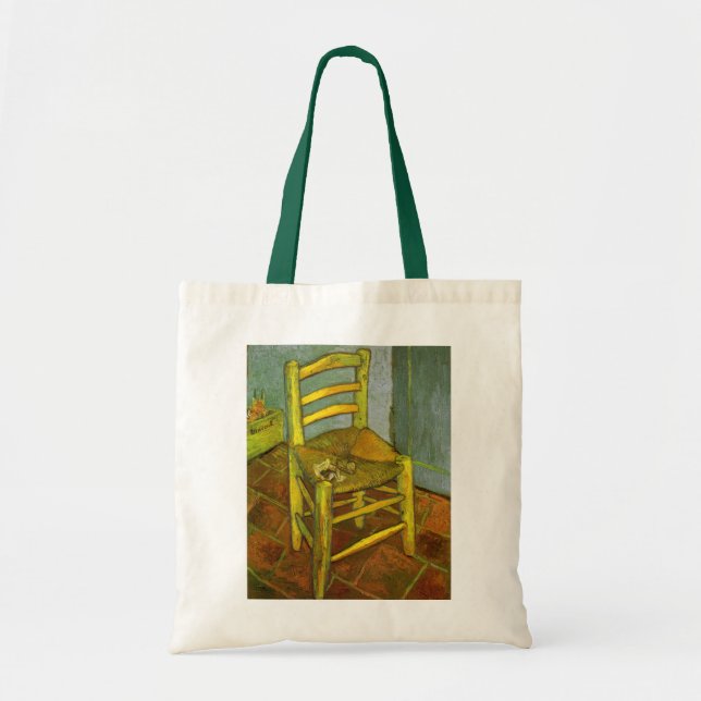 Tote Bag Vincent van Gogh - La chaise de Vincent avec sa pi (Devant)