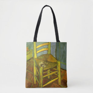Tote Bag Vincent van Gogh - La chaise de Vincent avec sa pi