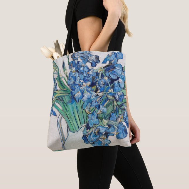 Tote Bag Vincent van Gogh - La Vie morte : Vase avec Irises (De près)