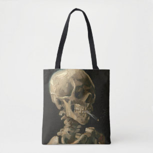 Tote Bag Vincent Van Gogh - Le crâne avec la cigarette en 