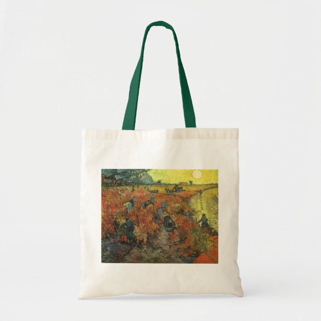 Tote Bag Vincent van Gogh - Le vignoble rouge (Devant)