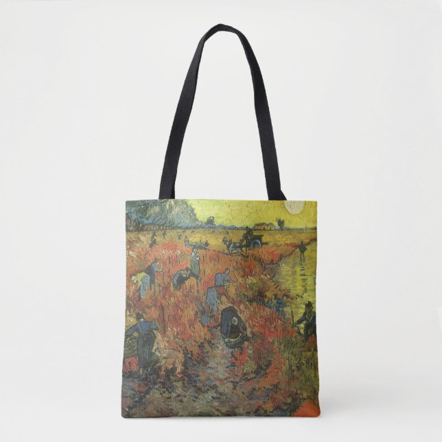 Tote Bag Vincent van Gogh - Le vignoble rouge (Devant)