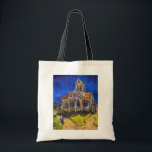 Tote Bag Vincent van Gogh - L'église d'Auvers<br><div class="desc">L'église d'Auvers / l'Eglise à Auvers-sur-oise par Vincent Van Gogh en 1890</div>