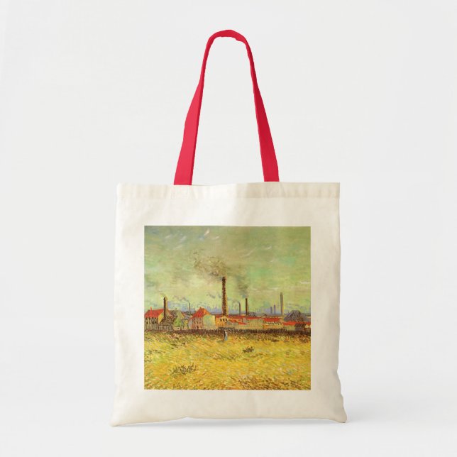 Tote Bag Vincent van Gogh - Les usines à Asnieres (Devant)