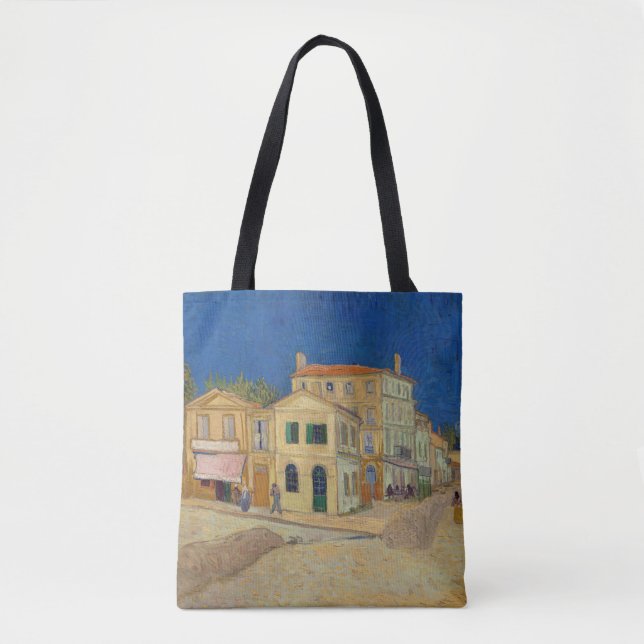 Tote Bag Vincent van Gogh - Maison Jaune / Rue (Devant)