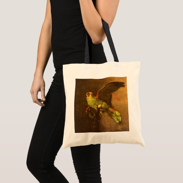 Tote Bag Vincent van Gogh - Nature morte au perroquet vert (Devant (produit))