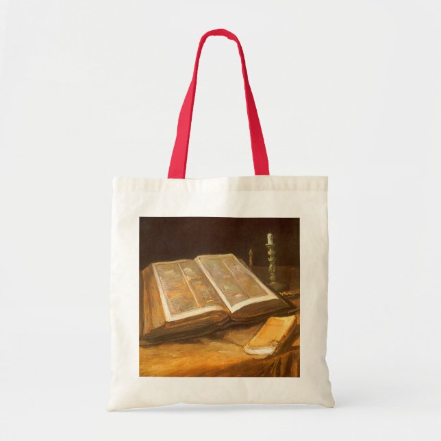 Tote Bag Vincent van Gogh - Nature morte avec Bible (Devant)
