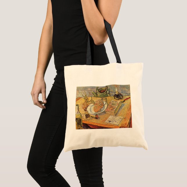 Tote Bag Vincent van Gogh - Nature morte avec planche à des (Devant (produit))