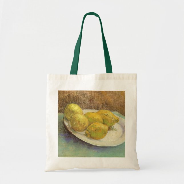 Tote Bag Vincent van Gogh - Nature morte Citrons sur une as (Devant)