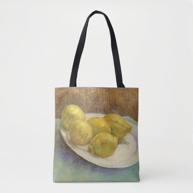 Tote Bag Vincent van Gogh - Nature morte Citrons sur une as (Devant)